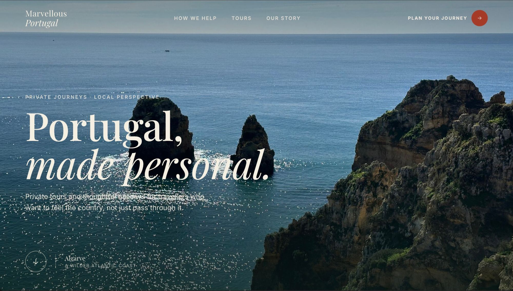 Marvellous Portugal website design